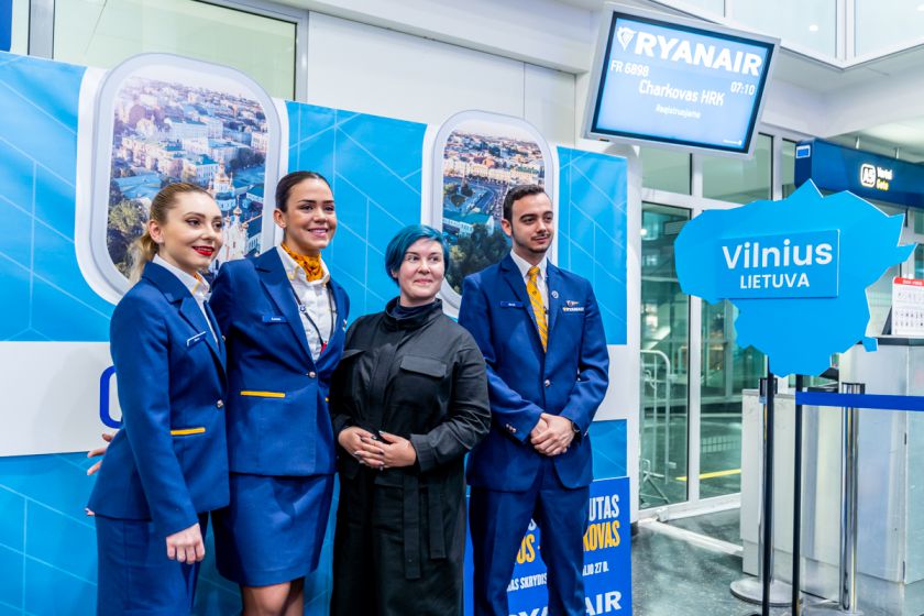 „RYANAIR“ VILNIAUS ORO UOSTE PRADEDA TRIS NAUJUS MARŠRUTUS: SKRYDŽIAI Į CHARKOVĄ, LONDONO SAUTENDĄ IR TEL AVIVĄ